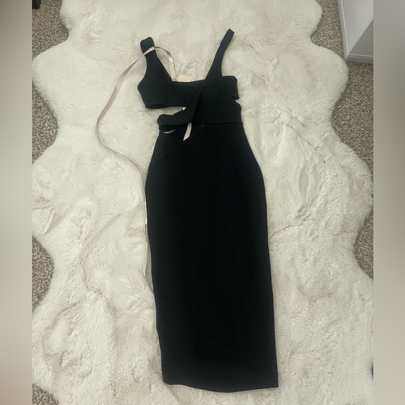 NWT House of CB Miya Black Cutout Bandage Dress size Small - Picture 5 of 6